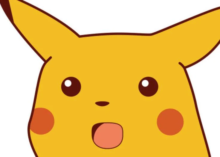 shocked pikachu